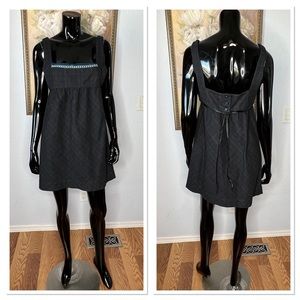 Free People Embellished Plaid Jumper Sz M (see description)